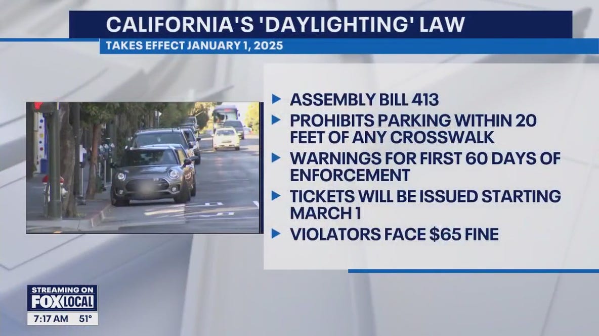 California's 'Daylighting' law to go into effect Jan. 1